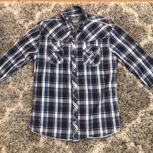 Men’s BKE blue button up